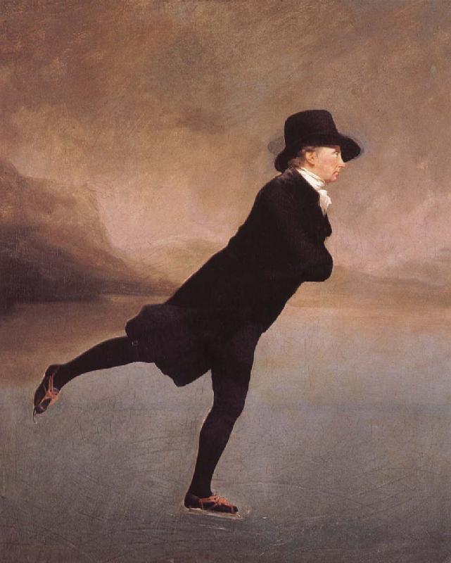 Sir Henry Raeburn Pastor Robert Walker pa skridskotur oil painting image